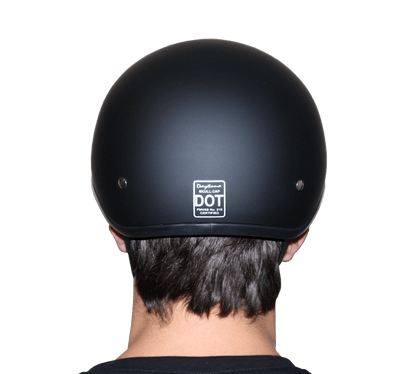 DOT Approved Daytona Motorcycle Half Face Helmet - Skull Cap Graphics for Men & Women, Scooters, ATVs, UTVs & Choppers - W/ Come Get 'Em